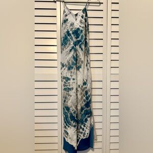 RACHEL Rachel Roy Teal and Gray Maxi Dress